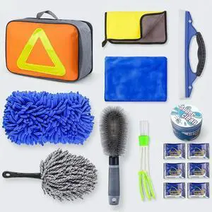 Car Detailing Brushes Kit Cleaning Tool Set Cleaning Supplies Accessories Bag Car Detailing Brushes Kit Cleaning Tool Set Cleaning Supplies Accessories Bag