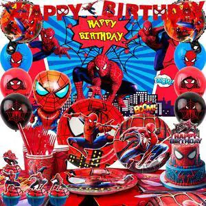 Marvel Spiderman Party Decorations, 115 Pcs Spiderman Birthday Decorations & Spiderman Party Tableware Set-Spiderman Party Balloons Banner Plate etc Marvel Spiderman Birthday Party Supplies Marvel Spiderman Party Decorations, 115 Pcs Spiderman Birthday Decorations & Spiderman Party Tableware Set-Spiderman Party Balloons Banner Plate etc Marvel Spiderman Birthday Party Supplies