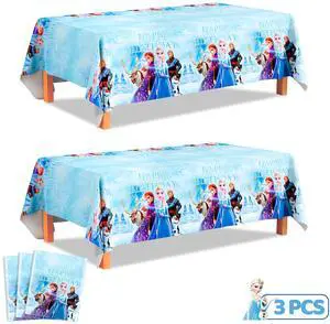 Frozen Tablecloth, 3 Pcs Frozen Table Cloths including Frozen Table Cover & Elsa Table cloth & Frozen Princess Tablecloth for Frozen Party Decorations, Elsa Birthday Party Decorations and More Frozen Tablecloth, 3 Pcs Frozen Table Cloths including Frozen Table Cover & Elsa Table cloth & Frozen Princess Tablecloth for Frozen Party Decorations, Elsa Birthday Party Decorations and More