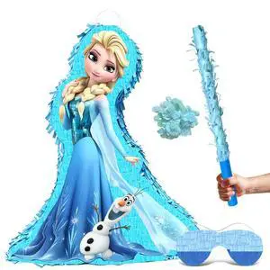4 Pcs Elsa Princess Pinata, Elsa Princess Pinatas Bundle,including Elsa Princess Theme Pinata,Elsa Princess Party Pinata Stick,Party Games Blindfold etc Elsa Princess Pinata Supplies for Elsa Princess 4 Pcs Elsa Princess Pinata, Elsa Princess Pinatas Bundle,including Elsa Princess Theme Pinata,Elsa Princess Party Pinata Stick,Party Games Blindfold etc Elsa Princess Pinata Supplies for Elsa Princess