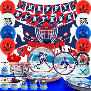 Hockey Birthday Decorations, 168 Pcs Hockey Party Decorations & Hockey Tableware Set - Hockey Party Balloons Banner Backdrop & Hockey Plates Napkins Tablecloth etc Ice Hockey Birthday Party Supplies Hockey Birthday Decorations, 168 Pcs Hockey Party Decorations & Hockey Tableware Set - Hockey Party Balloons Banner Backdrop & Hockey Plates Napkins Tablecloth etc Ice Hockey Birthday Party Supplies