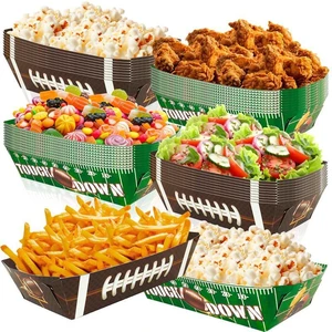 Football Party Paper Tray, 36 Pcs Football Food Trays Set-Football Party Paper Food Trays,Football Paper Snack Tray&Football Trays for Food,for Football Party Decorations&Football Birthday Decorations Football Party Paper Tray, 36 Pcs Football Food Trays Set-Football Party Paper Food Trays,Football Paper Snack Tray&Football Trays for Food,for Football Party Decorations&Football Birthday Decorations