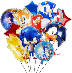 Sonic Party Decorations Balloons, 11 Pcs Sonic Balloons Decorations - Sonic Characters Foil Balloons & Round Sonic Foil Balloons & Star Foil Balloons for Boys Kids Sonic Birthday Party Supplies Sonic Party Decorations Balloons, 11 Pcs Sonic Balloons Decorations - Sonic Characters Foil Balloons & Round Sonic Foil Balloons & Star Foil Balloons for Boys Kids Sonic Birthday Party Supplies