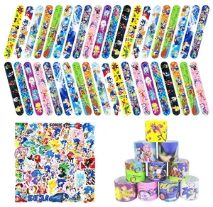 90 Pcs Sonic Birthday Party Favors Set - 40 Pcs Sonic Slap Bracelets/Sonic Party Slap Bracelets & 50 Pcs Sonic Stickers for Sonic Birthday Party Supplies for Boys and Girls Kids 90 Pcs Sonic Birthday Party Favors Set - 40 Pcs Sonic Slap Bracelets/Sonic Party Slap Bracelets & 50 Pcs Sonic Stickers for Sonic Birthday Party Supplies for Boys and Girls Kids