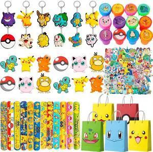 Pokemon Party Favors for Kids, 110 Pcs Pokemon Birthday Party Favors Set - Pokemon Goodie Bags Key Chains Stickers Badges etc Pokemon Party Supplies for Pokemon Birthday Decorations Pokemon Party Favors for Kids, 110 Pcs Pokemon Birthday Party Favors Set - Pokemon Goodie Bags Key Chains Stickers Badges etc Pokemon Party Supplies for Pokemon Birthday Decorations