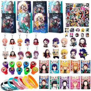 Anime Demon Slayer Party Favors,110pcs Demon Slayer Theme Favors Set-Demon Slayer Goodie Bags Stickers Wrisband Seal Badge etc Demon Slayer Birthday Party Favors for Demon Slayer Birthday Decorations Anime Demon Slayer Party Favors,110pcs Demon Slayer Theme Favors Set-Demon Slayer Goodie Bags Stickers Wrisband Seal Badge etc Demon Slayer Birthday Party Favors for Demon Slayer Birthday Decorations