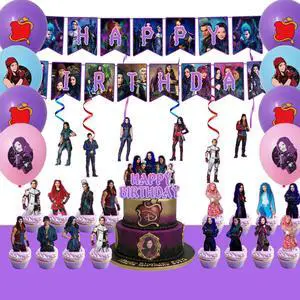 33 Pcs Descendants Party Decorations Set - Descendants Birthday Decorations Banners Spirals Tablecloth & Balloons Ccake Toppers ETC Descendants Party Supplies for Kids 33 Pcs Descendants Party Decorations Set - Descendants Birthday Decorations Banners Spirals Tablecloth & Balloons Ccake Toppers ETC Descendants Party Supplies for Kids
