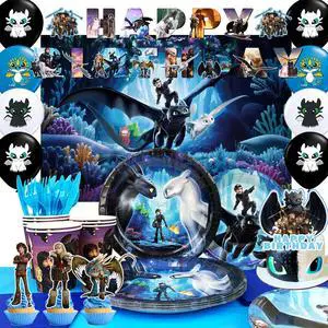 98 Pcs How to Train Your Dragon Birthday Party Supplies-Banner Balloons Plate Cup etc How to Train Your Dragon Party Decorations 98 Pcs How to Train Your Dragon Birthday Party Supplies-Banner Balloons Plate Cup etc How to Train Your Dragon Party Decorations