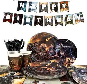 126 Pcs Call of Duty Birthday Decorations Tableware, Call of Duty Party Decorations Set - Call of Duty Themed Party Plates Cups Napkins Tablecloth Banners etc Call of Duty Birthday Party Supplies 126 Pcs Call of Duty Birthday Decorations Tableware, Call of Duty Party Decorations Set - Call of Duty Themed Party Plates Cups Napkins Tablecloth Banners etc Call of Duty Birthday Party Supplies