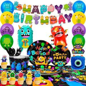 113 Pcs Monsters Inc Party Decorations & Tableware Set - Monsters Inc Balloons Banner Cake Toppers Cups Tablecloth etc Monsters Inc Birthday Party Supplies 113 Pcs Monsters Inc Party Decorations & Tableware Set - Monsters Inc Balloons Banner Cake Toppers Cups Tablecloth etc Monsters Inc Birthday Party Supplies