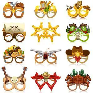 Western Party Favors Decorations, 36pcs Cowboy Paper Glasses Western Cowboy Party Eyeglasses, Western Theme Paper Glasses for Cowboy Theme Party Decorations Western Party Favors Decorations, 36pcs Cowboy Paper Glasses Western Cowboy Party Eyeglasses, Western Theme Paper Glasses for Cowboy Theme Party Decorations