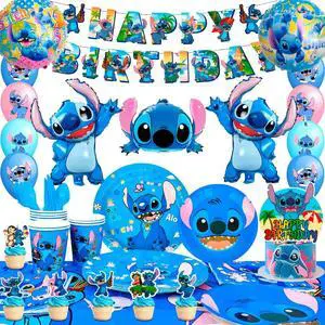 Stitch Party Supplies, 106pcs Stitch Birthday Decorations&Stitch and Angel Birthday Tableware Set - Stitch Birthday Party Balloons Banner&Stitch Party Plates Napkins etc Stitch Birthday Party Supplies Stitch Party Supplies, 106pcs Stitch Birthday Decorations&Stitch and Angel Birthday Tableware Set - Stitch Birthday Party Balloons Banner&Stitch Party Plates Napkins etc Stitch Birthday Party Supplies