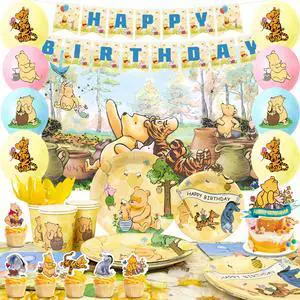 112 Pcs Vintage Winnie the Pooh Party Decorations & Tableware Set - Balloons Backdrop Banners Cups Cake Toppers Napkins etc Vintage Winnie the Pooh Birthday Party Supplies 112 Pcs Vintage Winnie the Pooh Party Decorations & Tableware Set - Balloons Backdrop Banners Cups Cake Toppers Napkins etc Vintage Winnie the Pooh Birthday Party Supplies