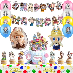 29 Pcs Labubu Birthday Party Decorations Set - Labubu Party Banner Balloons Tablecloth & Labubu Birthday Cake Toppers etc Labubu Party Decorations for Labubu Birthday Party Supplies 29 Pcs Labubu Birthday Party Decorations Set - Labubu Party Banner Balloons Tablecloth & Labubu Birthday Cake Toppers etc Labubu Party Decorations for Labubu Birthday Party Supplies