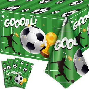 Soccer Tablecloth, 3 Pcs Soccer Party Tablecloth Set - Soccerball Party Tablecloth, Soccer Table Covers & Soccer Theme Table Cloth, for Soccer Party Decorations & Soccer Birthday Decorations Soccer Tablecloth, 3 Pcs Soccer Party Tablecloth Set - Soccerball Party Tablecloth, Soccer Table Covers & Soccer Theme Table Cloth, for Soccer Party Decorations & Soccer Birthday Decorations