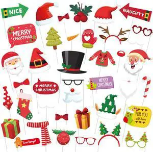 40pcs Christmas Photo Booth Props for Christmas Party Decorations,Christmas Photo Props,Xmas Photo Booth Props,Christmas Decorations,Christmas Party Supplies Favors 40pcs Christmas Photo Booth Props for Christmas Party Decorations,Christmas Photo Props,Xmas Photo Booth Props,Christmas Decorations,Christmas Party Supplies Favors