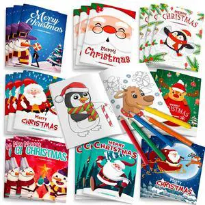 Christmas Coloring Books for Kids,24pcs Christmas Coloring Books Bulk/Xmas Activity Books Bulk & 12 Christmas Party Color Pencils for Kids All Ages Indoor Activities Christmas Party Supplies Gifts Christmas Coloring Books for Kids,24pcs Christmas Coloring Books Bulk/Xmas Activity Books Bulk & 12 Christmas Party Color Pencils for Kids All Ages Indoor Activities Christmas Party Supplies Gifts