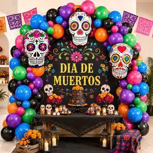 Day of the Dead arch balloons Day of the Dead arch balloons