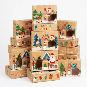 42 Pcs Christmas Cookie Boxes with Window, Christmas Treat Boxes, Xmas Cookie Boxes, Christmas Candy Boxes, Christmas Party Paper Boxes for Gift Cupcake Candy etc Christmas Party Giving 42 Pcs Christmas Cookie Boxes with Window, Christmas Treat Boxes, Xmas Cookie Boxes, Christmas Candy Boxes, Christmas Party Paper Boxes for Gift Cupcake Candy etc Christmas Party Giving