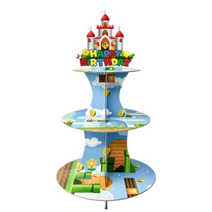 3-Tiers Super Mario Cupcake Stands Super Brothers Party Cake Stands Super Brothers Cake Decorations for Mario Birthday Party Decorations & Super Brothers Birthday Party Supplies 3-Tiers Super Mario Cupcake Stands Super Brothers Party Cake Stands Super Brothers Cake Decorations for Mario Birthday Party Decorations & Super Brothers Birthday Party Supplies