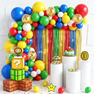 101 Pcs Super Mario Party Decorations Set - Super Mario Decorations Boxes&Red Yellow Blue Green Latex Balloons&Mario Pattern Paper Cards etc Super Mario Birthday Party Supplies 101 Pcs Super Mario Party Decorations Set - Super Mario Decorations Boxes&Red Yellow Blue Green Latex Balloons&Mario Pattern Paper Cards etc Super Mario Birthday Party Supplies