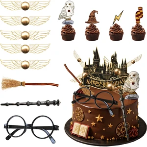 22 Pcs Harry Potter Cake Decorations Set-Large Harry Potter Castle Cake Toppers&Owl Lightning Wizard Hat Cake Toppers&Harry Potter Eyewear Model&Magic Wand etc Harry Potter Birthday Party Decorations 22 Pcs Harry Potter Cake Decorations Set-Large Harry Potter Castle Cake Toppers&Owl Lightning Wizard Hat Cake Toppers&Harry Potter Eyewear Model&Magic Wand etc Harry Potter Birthday Party Decorations