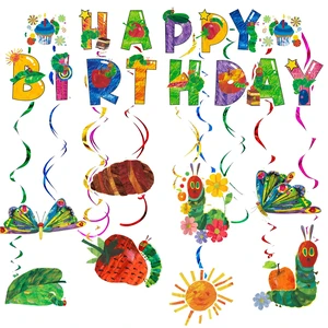 The Very Hungry Caterpillar Hanging Swirl, 8 Pcs Hungry Caterpillar Birthday Hanging Swirl & 1 Pcs Caterpillar Butterfly Theme Banner for Hungry Caterpillar Birthday Decorations Supplies The Very Hungry Caterpillar Hanging Swirl, 8 Pcs Hungry Caterpillar Birthday Hanging Swirl & 1 Pcs Caterpillar Butterfly Theme Banner for Hungry Caterpillar Birthday Decorations Supplies