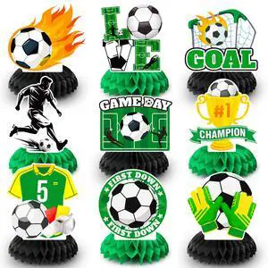 Soccer Honeycomb Centerpieces, 9 Pcs Soccer Ball Honeycomb Centerpiece/Soccer Theme 3D Centerpieces/Soccer Centerpieces for Table for Soccer Birthday Party Decorations & Soccer Theme Party Decorations Soccer Honeycomb Centerpieces, 9 Pcs Soccer Ball Honeycomb Centerpiece/Soccer Theme 3D Centerpieces/Soccer Centerpieces for Table for Soccer Birthday Party Decorations & Soccer Theme Party Decorations