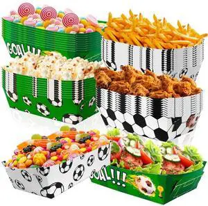 Soccer Birthday Serving Tray, 36 Pcs Soccer Paper Trays/Soccer Snack Tray/Soccer Party Food Trays, Soccer Party Nachos Food Boats for Soccer Party Favors, Soccer Birthday Party Decorations Soccer Birthday Serving Tray, 36 Pcs Soccer Paper Trays/Soccer Snack Tray/Soccer Party Food Trays, Soccer Party Nachos Food Boats for Soccer Party Favors, Soccer Birthday Party Decorations