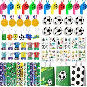 Soccer Favors,96pcs Soccer Party Favors for Kids Including Soccer Slap Bracelets Stickers Medals Keychains Bags Whistle Maza Toys etc Soccer Birthday Party Favors for Soccer Party Decorations Supplies Soccer Favors,96pcs Soccer Party Favors for Kids Including Soccer Slap Bracelets Stickers Medals Keychains Bags Whistle Maza Toys etc Soccer Birthday Party Favors for Soccer Party Decorations Supplies