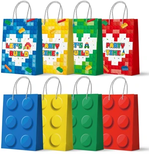 Building Block Party Favor Bags,24 Pcs Building Block Gift Bags Set - Building Block Party Bags,Building Block Party Present Bags & Bricks Theme Paper Bag for Building Block Birthday Party Decorations Building Block Party Favor Bags,24 Pcs Building Block Gift Bags Set - Building Block Party Bags,Building Block Party Present Bags & Bricks Theme Paper Bag for Building Block Birthday Party Decorations