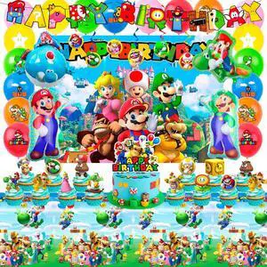 Mario Birthday Party Supplies, 68pcs Super Mario Party Decorations Set- Super Mario Birthday Decorations Banner Backdrop Tablecloth & Mario Bros Balloons Cake Topper etc Super Mario Party Supplies Mario Birthday Party Supplies, 68pcs Super Mario Party Decorations Set- Super Mario Birthday Decorations Banner Backdrop Tablecloth & Mario Bros Balloons Cake Topper etc Super Mario Party Supplies