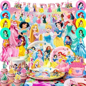 Princess Birthday Party Decorations, 116pcs Princess Party Tableware & Decorations Set Including Princess Birthday Plates Napkins Tablecloth & Princess Cake Topper Banner etc, for Girls Kids Princess Birthday Party Decorations, 116pcs Princess Party Tableware & Decorations Set Including Princess Birthday Plates Napkins Tablecloth & Princess Cake Topper Banner etc, for Girls Kids