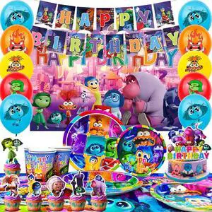 Inside Out Birthday Decorations, 98 Pcs Inside Out Party Decorations and Inside Out Tableware Sets - Inside Out Birthday Plates Napkins Balloons Banners Cake Toppers etc. Inside Out Party Supplies Inside Out Birthday Decorations, 98 Pcs Inside Out Party Decorations and Inside Out Tableware Sets - Inside Out Birthday Plates Napkins Balloons Banners Cake Toppers etc. Inside Out Party Supplies