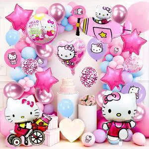 79pcs Hello Kitty Balloon Party Decorations,Hello Kitty Birthday Decorations Balloons Set,Hello Kitty Theme Party Latex Balloons,Foil Balloons for Kids Birthday Party Decorations Favors 79pcs Hello Kitty Balloon Party Decorations,Hello Kitty Birthday Decorations Balloons Set,Hello Kitty Theme Party Latex Balloons,Foil Balloons for Kids Birthday Party Decorations Favors