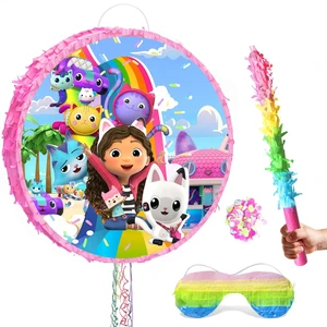 4 Pcs Gabby's Dollhouse Pinata, Gabby's Dollhouse Pinatas Bundle,Including Gabby's Dollhouse Theme Pinata,Gabby's Dollhouse Party Pinata Stick,Party Games Blindfold etc Gabby's Dollhouse Party Suppli 4 Pcs Gabby's Dollhouse Pinata, Gabby's Dollhouse Pinatas Bundle,Including Gabby's Dollhouse Theme Pinata,Gabby's Dollhouse Party Pinata Stick,Party Games Blindfold etc Gabby's Dollhouse Party Suppli