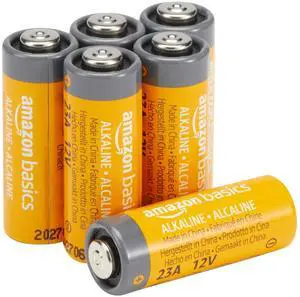 6-Pack 23A Alkaline Batteries, 12 Volt, Long-Lasting Power, for Key Fobs 6-Pack 23A Alkaline Batteries, 12 Volt, Long-Lasting Power, for Key Fobs