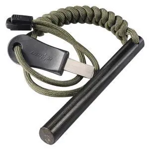 4" Survival Ferro Rod Drilled Flint Fire Starter and Striker Kit 4" Survival Ferro Rod Drilled Flint Fire Starter and Striker Kit