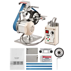 VEVOR Belt Grinder Sander with VFD, 30 x 1-Inch Variable Speed Belt Polisher, 550W Polishing Grinding Machine with 2 Grinding Modes & 3PCS Sanding Belts for Metalworking, Knife Making VEVOR Belt Grinder Sander with VFD, 30 x 1-Inch Variable Speed Belt Polisher, 550W Polishing Grinding Machine with 2 Grinding Modes & 3PCS Sanding Belts for Metalworking, Knife Making