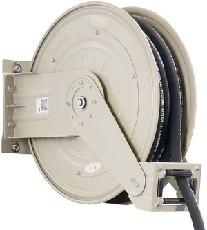 VEVOR Oil Hose Reel, 1/2 inch x 33 ft Retractable, Spring Driven Auto Swivel Rewind, Max 3625 PSI, Heavy-Duty Carbon Steel Construction with Steel Wire Braided Hose, for Engine / Gear / Hydraulic Oil VEVOR Oil Hose Reel, 1/2 inch x 33 ft Retractable, Spring Driven Auto Swivel Rewind, Max 3625 PSI, Heavy-Duty Carbon Steel Construction with Steel Wire Braided Hose, for Engine / Gear / Hydraulic Oil