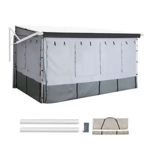 VEVOR RV Awning Sun Shade Room - Compatible with 16 -17 ft Awnings, RV Awning Sun Shading Room with Door & Ventilated Mesh Windows, Sunproof & Windproof Three-Sided Enclosure Tent for RV Camping VEVOR RV Awning Sun Shade Room - Compatible with 16 -17 ft Awnings, RV Awning Sun Shading Room with Door & Ventilated Mesh Windows, Sunproof & Windproof Three-Sided Enclosure Tent for RV Camping