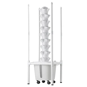 VEVOR Hydroponic Tower, 45 Pods 9 Tiers Hydroponics Growing System Kit with LED Grow Light, App Control & Casters, Vertical Home Garden with 20L Water Tank & Pump for Indoor Herbs, Fruits, Vegetables VEVOR Hydroponic Tower, 45 Pods 9 Tiers Hydroponics Growing System Kit with LED Grow Light, App Control & Casters, Vertical Home Garden with 20L Water Tank & Pump for Indoor Herbs, Fruits, Vegetables