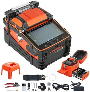 VEVOR Fiber Fusion Splicer 6 Motors with 5s Fast Splicing and 15s Heating, 7800mAh Core Alignment Fibers Optical Splicer with 5" Touchscreen, 3 in 1 Fiber Holder, VFL & OPM for SM MM DS NZDS VEVOR Fiber Fusion Splicer 6 Motors with 5s Fast Splicing and 15s Heating, 7800mAh Core Alignment Fibers Optical Splicer with 5" Touchscreen, 3 in 1 Fiber Holder, VFL & OPM for SM MM DS NZDS