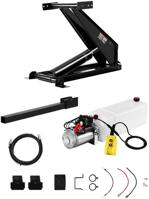 VEVOR Hydraulic Dump Lift Kit, 22,000 lb/10 T Dump Trailer Hydraulic Scissor Hoist Kit Standard Kit, Hydraulic Dump Bed Kit with 12V Hydraulic Pump Unit Suitable for Scissor Lift Dump Trailers Trucks VEVOR Hydraulic Dump Lift Kit, 22,000 lb/10 T Dump Trailer Hydraulic Scissor Hoist Kit Standard Kit, Hydraulic Dump Bed Kit with 12V Hydraulic Pump Unit Suitable for Scissor Lift Dump Trailers Trucks