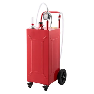 VEVOR 30 Gallon Fuel Gas Caddy, Carbon Steel, Portable Fuel Transfer Storage Tank with Manual Pump and 4 Wheels, Gasoline Diesel Can Container, for Cars, Lawn Mowers, ATVs, Boats, Motorcycles, Red VEVOR 30 Gallon Fuel Gas Caddy, Carbon Steel, Portable Fuel Transfer Storage Tank with Manual Pump and 4 Wheels, Gasoline Diesel Can Container, for Cars, Lawn Mowers, ATVs, Boats, Motorcycles, Red