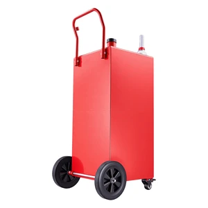VEVOR 50 Gallon Fuel Gas Caddy, Carbon Steel, Portable Fuel Transfer Storage Tank with Manual Pump and 4 Wheels, Gasoline Diesel Can Container, for Cars, Lawn Mowers, ATVs, Boats, Motorcycles, Red VEVOR 50 Gallon Fuel Gas Caddy, Carbon Steel, Portable Fuel Transfer Storage Tank with Manual Pump and 4 Wheels, Gasoline Diesel Can Container, for Cars, Lawn Mowers, ATVs, Boats, Motorcycles, Red