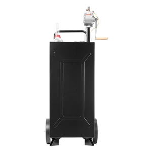 VEVOR 30 Gallon Fuel Gas Caddy, Carbon Steel, Portable Fuel Transfer Storage Tank with Manual Pump & 2 Wheels, Gasoline Diesel Can Container, for Cars, Lawn Mowers, ATVs, Boats, Motorcycles, Black VEVOR 30 Gallon Fuel Gas Caddy, Carbon Steel, Portable Fuel Transfer Storage Tank with Manual Pump & 2 Wheels, Gasoline Diesel Can Container, for Cars, Lawn Mowers, ATVs, Boats, Motorcycles, Black