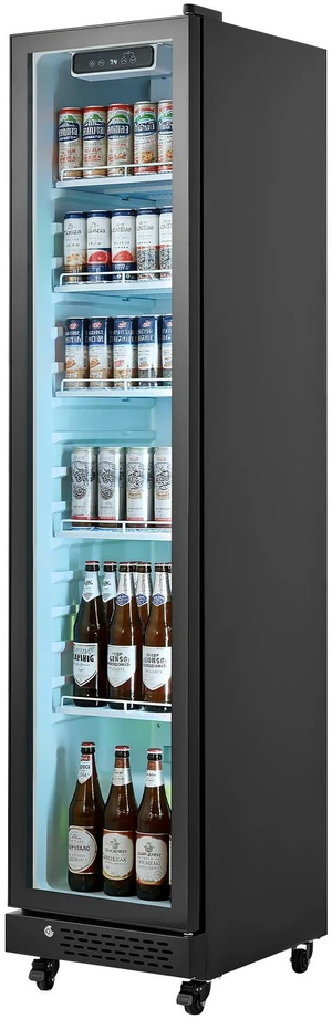 VEVOR Commercial Merchandiser Refrigerator, 8.3 Cu.Ft / 235 L Glass Door Display Refrigerator, Upright Beverage Cooler Fridge with 5 Adjustable Shelves, Soft LED Light & Casters for Homes Shops Bars VEVOR Commercial Merchandiser Refrigerator, 8.3 Cu.Ft / 235 L Glass Door Display Refrigerator, Upright Beverage Cooler Fridge with 5 Adjustable Shelves, Soft LED Light & Casters for Homes Shops Bars