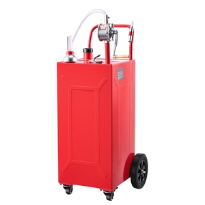 VEVOR 35 Gallon Fuel Gas Caddy, Carbon Steel, Portable Fuel Transfer Storage Tank with Manual Pump and 4 Wheels, Gasoline Diesel Can Container, for Cars, Lawn Mowers, ATVs, Boats, Motorcycles, Red VEVOR 35 Gallon Fuel Gas Caddy, Carbon Steel, Portable Fuel Transfer Storage Tank with Manual Pump and 4 Wheels, Gasoline Diesel Can Container, for Cars, Lawn Mowers, ATVs, Boats, Motorcycles, Red