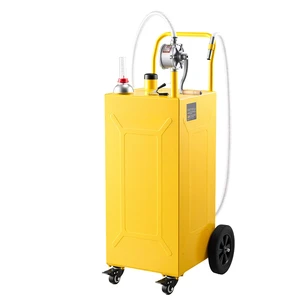 VEVOR 35 Gallon Fuel Gas Caddy, Carbon Steel, Portable Fuel Transfer Storage Tank with Manual Pump & 4 Wheels, Gasoline Diesel Can Container, for Cars, Lawn Mowers, ATVs, Boats, Motorcycles, Yellow VEVOR 35 Gallon Fuel Gas Caddy, Carbon Steel, Portable Fuel Transfer Storage Tank with Manual Pump & 4 Wheels, Gasoline Diesel Can Container, for Cars, Lawn Mowers, ATVs, Boats, Motorcycles, Yellow